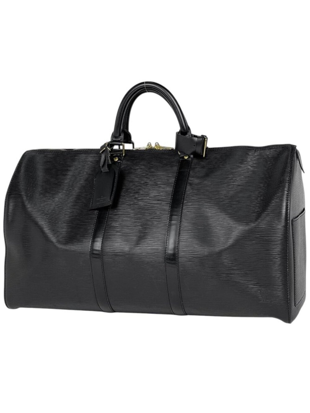 Louis Vuitton Keepall 50 Boston Bag Epi Noir